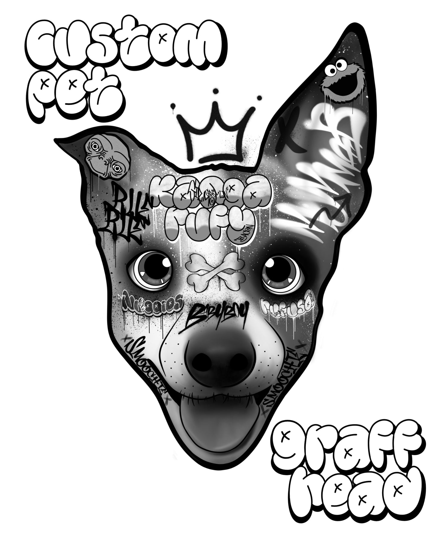 Custom Pet Graff Head