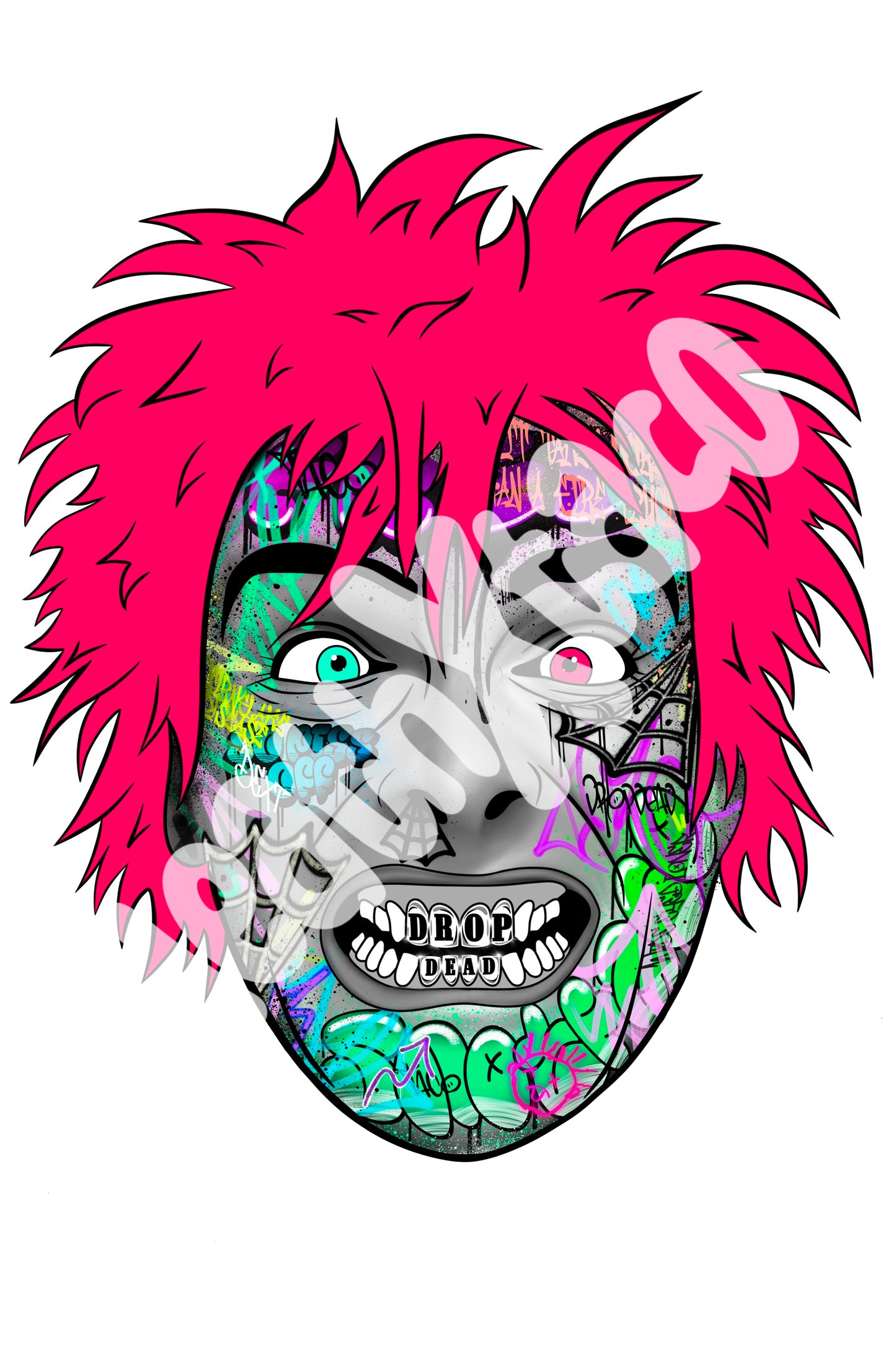 Drop Dead Fred Graff Head (colour)