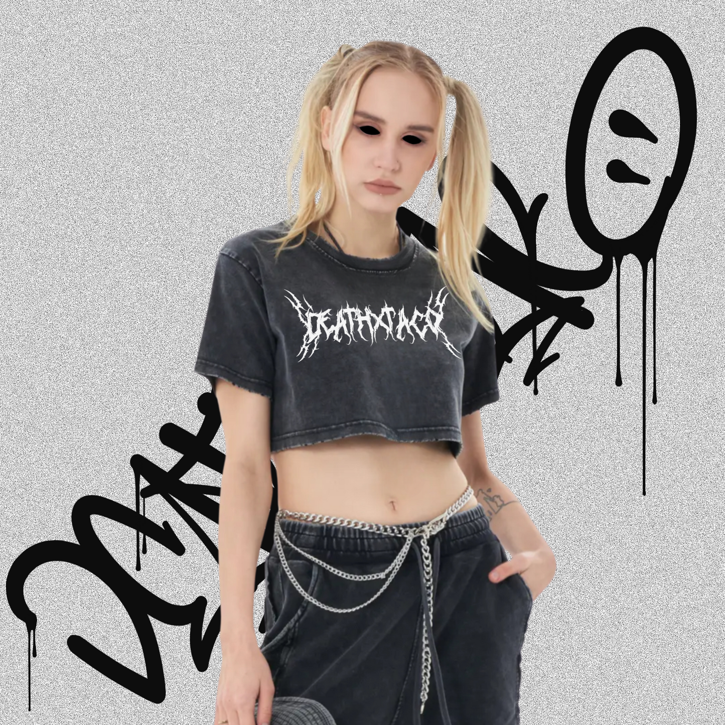 Metal Cropped Tee