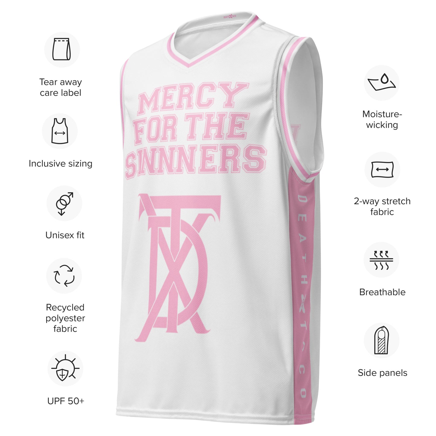 Angel Baller Recycled Unisex Basketball Jersey